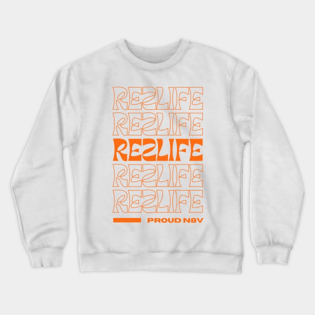 Native American Rezlife Groovy Design Crewneck Sweatshirt by Eyanosa